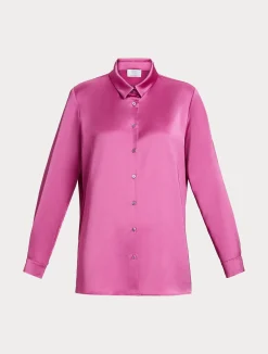 Best Marina Rinaldi Fluid satin shirt ANTIQUEROSE