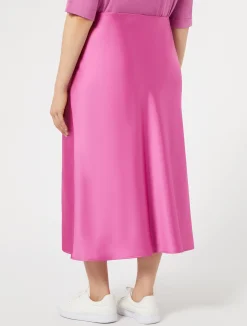 Hot Marina Rinaldi Fluid satin skirt ANTIQUEROSE