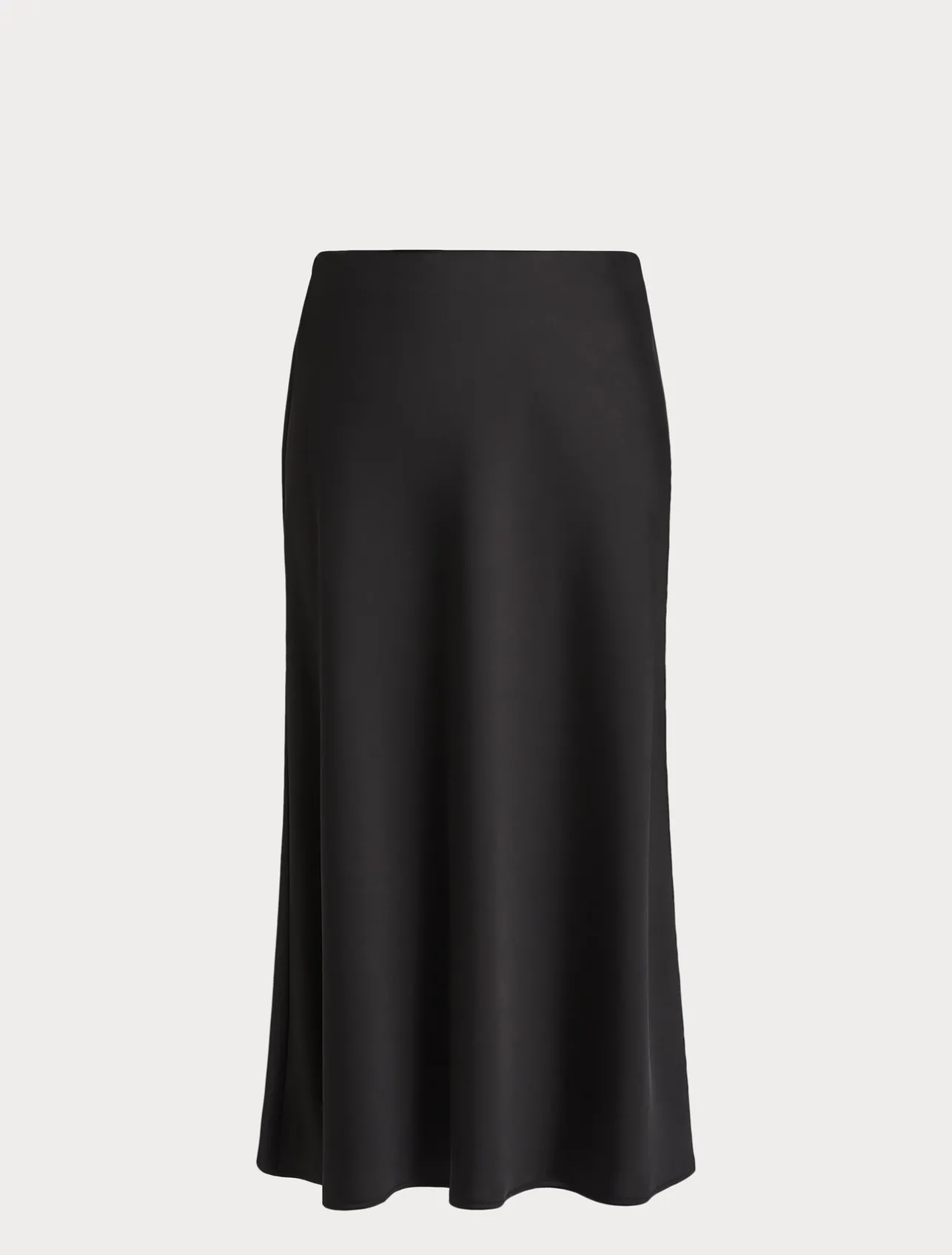 Sale Marina Rinaldi Fluid satin skirt BLACK