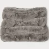 Clearance Marina Rinaldi Fur-effect collar MEDIUMGREY