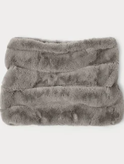 Clearance Marina Rinaldi Fur-effect collar MEDIUMGREY