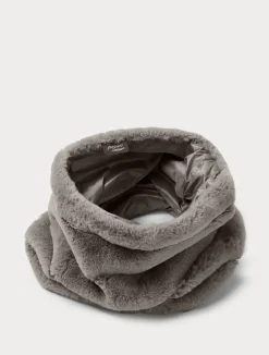 Clearance Marina Rinaldi Fur-effect collar MEDIUMGREY