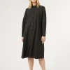 Outlet Marina Rinaldi Gabardine shirt dress BLACK