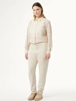 Discount Marina Rinaldi Gabardine trousers BEIGE