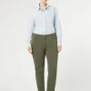 Online Marina Rinaldi Gabardine trousers MOSSGREEN