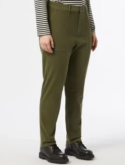 Outlet Marina Rinaldi Gabardine trousers KAKI