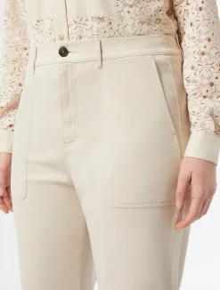 Discount Marina Rinaldi Gabardine trousers BEIGE