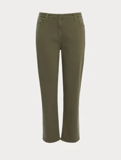 Online Marina Rinaldi Gabardine trousers MOSSGREEN