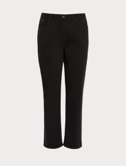 Outlet Marina Rinaldi Gabardine trousers BLACK