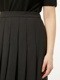 Clearance Marina Rinaldi Gabardine wool skirt BLACK