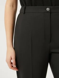 Online Marina Rinaldi Gabardine wool trousers BLACK