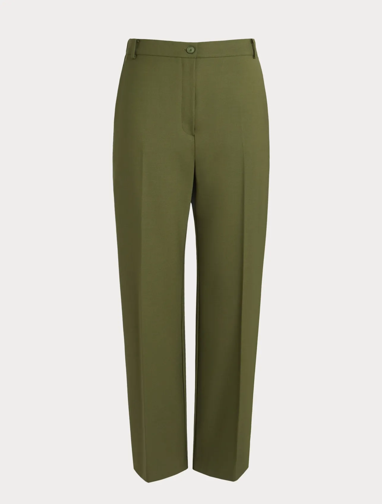 Best Marina Rinaldi Gabardine wool trousers GREEN