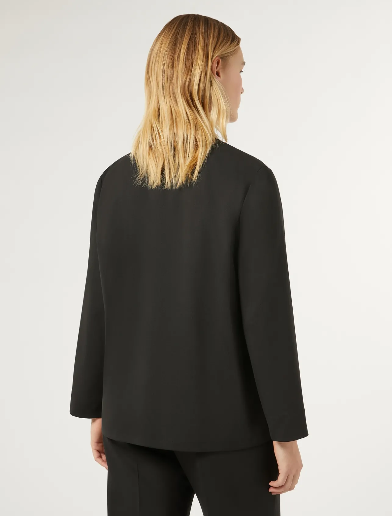 Hot Marina Rinaldi Gabardine wool tunic jacket BLACK
