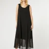 Online Marina Rinaldi Georgette dress BLACK