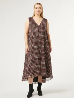Clearance Marina Rinaldi Georgette dress BLACK
