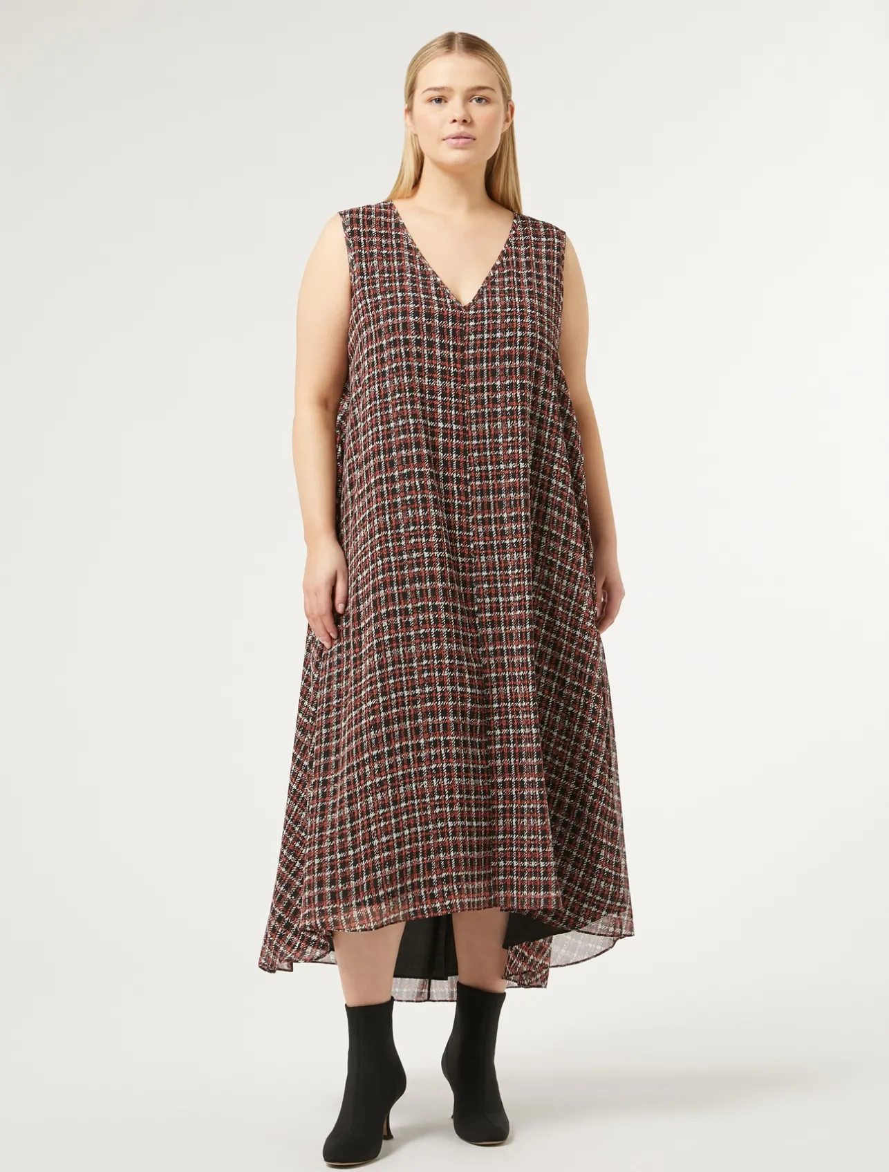 Clearance Marina Rinaldi Georgette dress BLACK