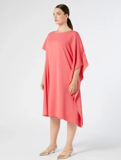 Fashion Marina Rinaldi Georgette dress CORAL