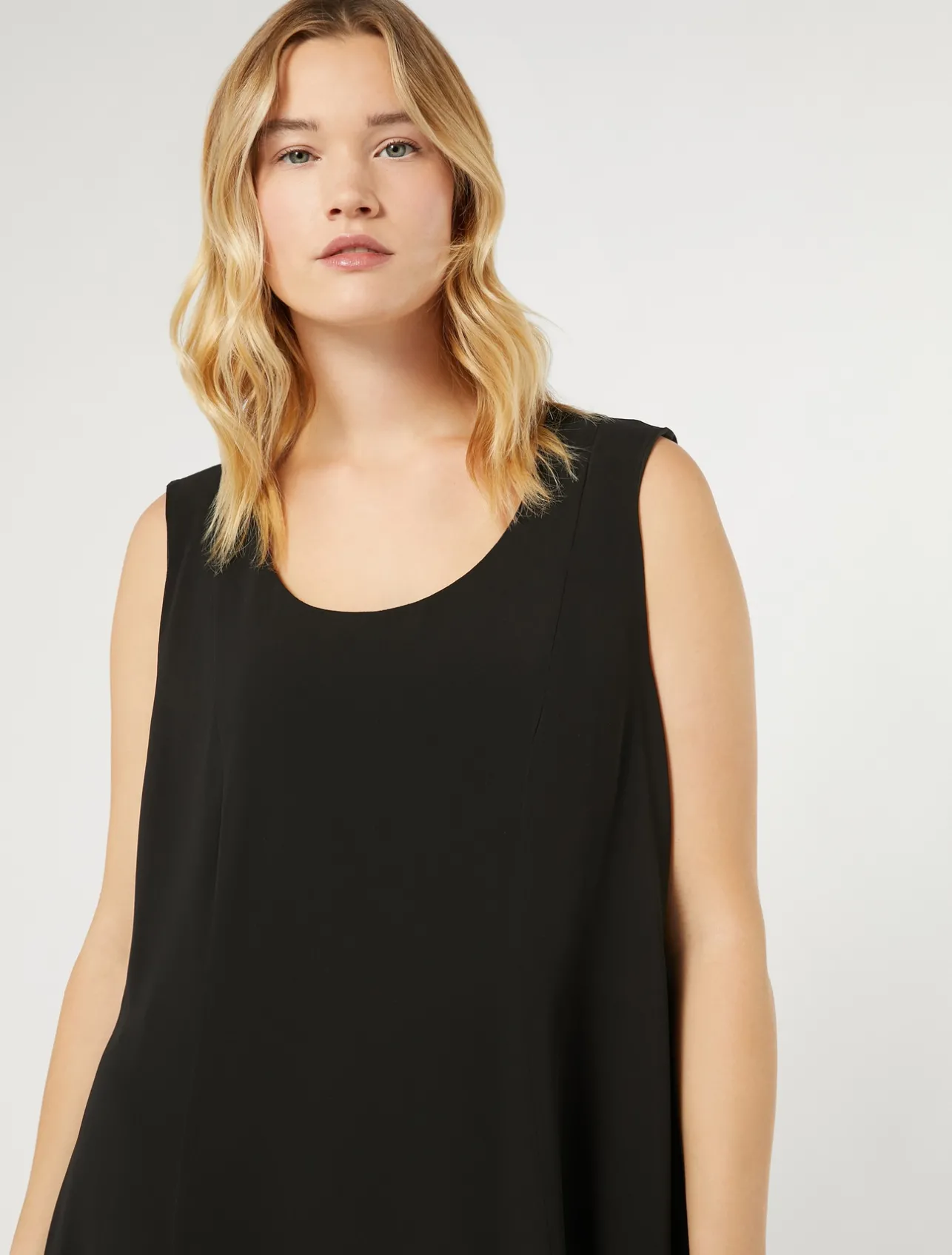 Online Marina Rinaldi Georgette dress BLACK