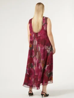 Sale Marina Rinaldi Georgette dress RUBY