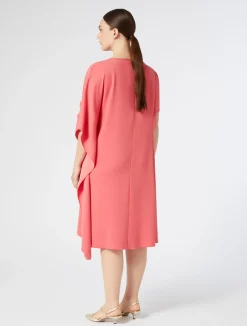 Fashion Marina Rinaldi Georgette dress CORAL