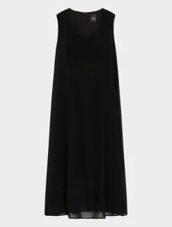 Online Marina Rinaldi Georgette dress BLACK