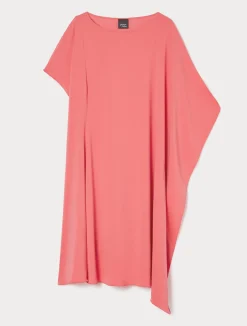 Fashion Marina Rinaldi Georgette dress CORAL