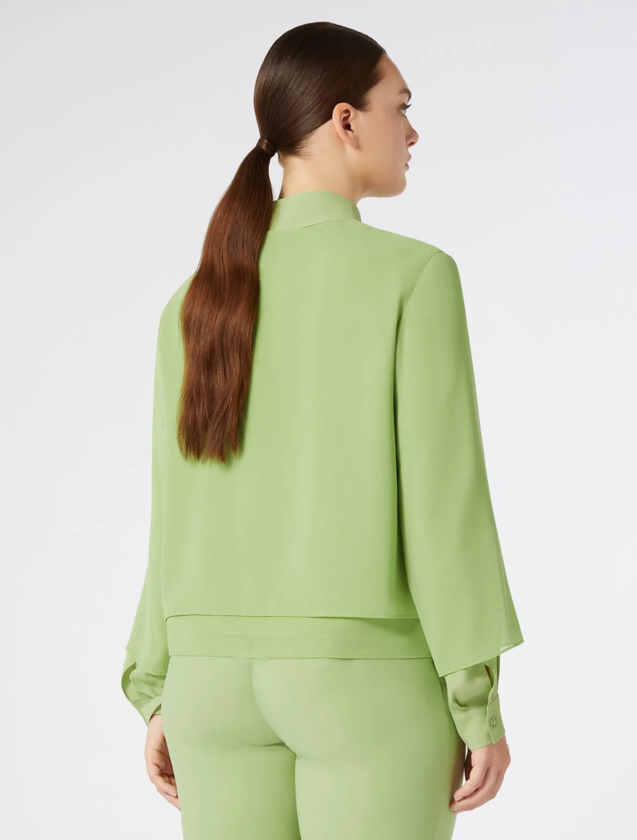 Discount Marina Rinaldi Georgette jacket OLIVEGREEN