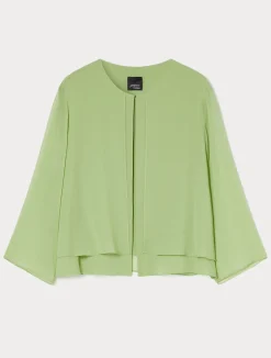 Discount Marina Rinaldi Georgette jacket OLIVEGREEN