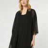 Fashion Marina Rinaldi Georgette shrug BLACK