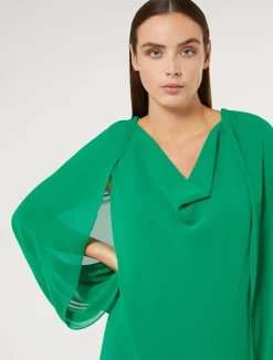 Hot Marina Rinaldi Georgette shrug GREEN