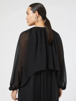 Best Marina Rinaldi Georgette shrug BLACK