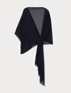 Hot Marina Rinaldi Georgette stole MIDNIGHTBLUE
