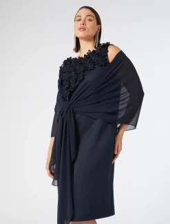 Hot Marina Rinaldi Georgette stole MIDNIGHTBLUE