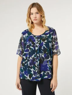 Best Marina Rinaldi Georgette top COFFEE