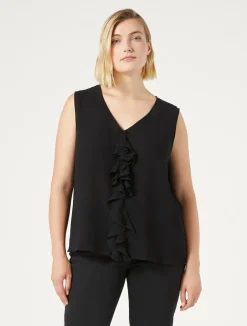 New Marina Rinaldi Georgette top BLACK