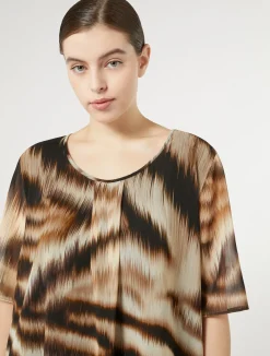Discount Marina Rinaldi Georgette top BLACK