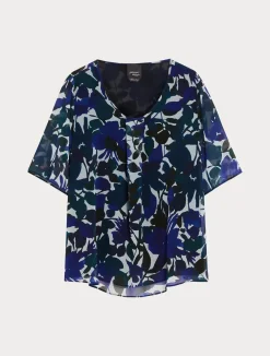 Best Marina Rinaldi Georgette top COFFEE