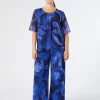 Outlet Marina Rinaldi Georgette trousers MIDNIGHTBLUE