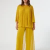 Hot Marina Rinaldi Georgette trousers GOLD