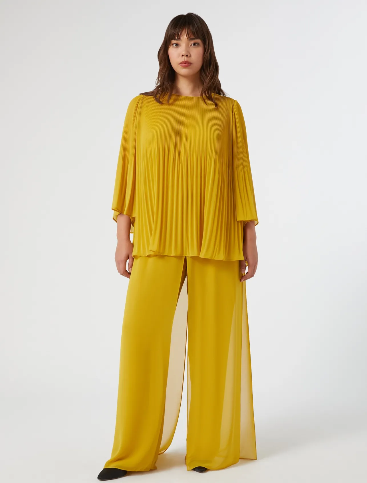 Hot Marina Rinaldi Georgette trousers GOLD