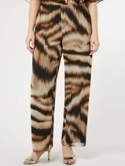 Sale Marina Rinaldi Georgette trousers BLACK