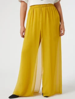 Hot Marina Rinaldi Georgette trousers GOLD