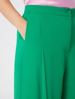 Discount Marina Rinaldi Georgette trousers GREEN