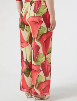 Discount Marina Rinaldi Georgette trousers PINK