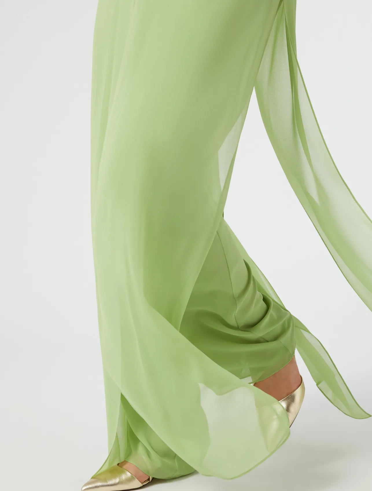 Online Marina Rinaldi Georgette trousers OLIVEGREEN