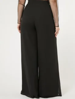 Sale Marina Rinaldi Georgette trousers BLACK