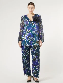 Hot Marina Rinaldi Georgette trousers COFFEE