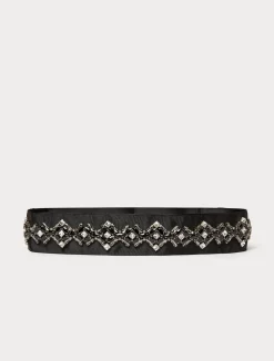 Discount Marina Rinaldi Gros-grain belt BLACK