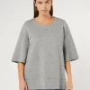 Discount Marina Rinaldi Interlock jersey sweatshirt LIGHTGREY