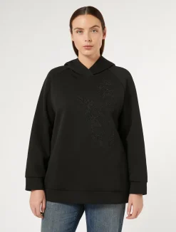 New Marina Rinaldi Interlock jersey sweatshirt BLACK